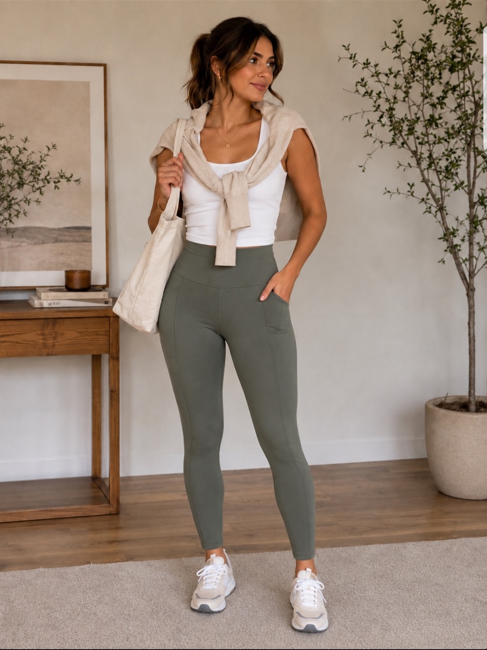 green leggings